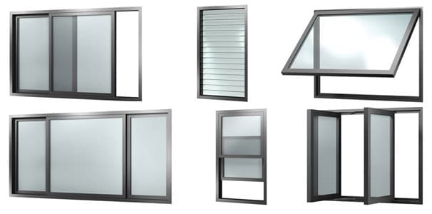 Protec screens fit sliding, awning, casement, double-hung, louvre, and bifold windows — full range of window types